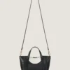 Petit sac Snatch en cuir bicolore grainé Petit sac Snatch en cuir bicolore grainé