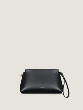 Pochette de jour en cuir brillant