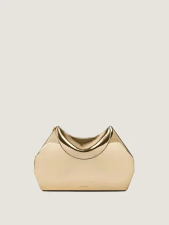 Pochette Facet en cuir effet miroir