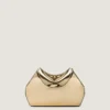 Pochette Facet en cuir effet miroir