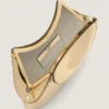 Pochette Facet en cuir effet miroir