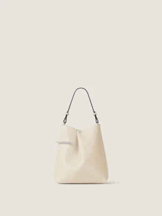 Pochette Pinch Me en cuir nappa