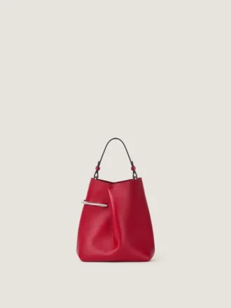 Pochette Pinch Me en cuir nappa