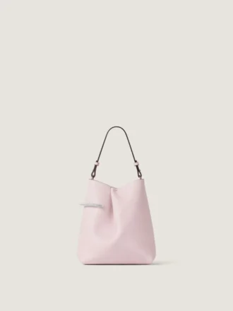 Pochette Pinch Me en cuir nappa