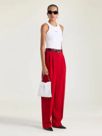 Pochette Pinch Me en cuir nappa