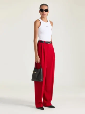 Pochette Pinch Me en cuir nappa