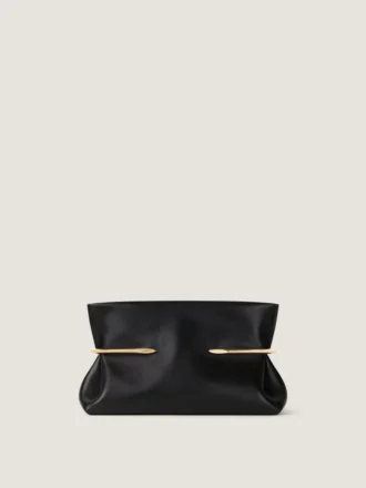 Pochette souple Pinch en cuir nappa