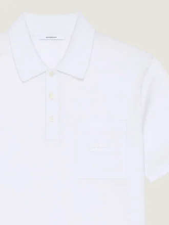 Polo en coton avec écusson Givenchy