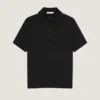 Polo en coton avec détails en gros-grain Polo en coton avec détails en gros-grain