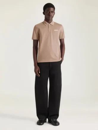 Polo en coton avec gros-grain Givenchy Paris