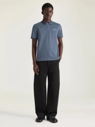 Polo en coton avec gros-grain Givenchy Paris