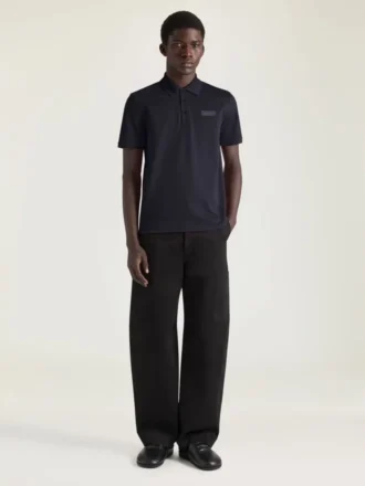 Polo en coton avec gros-grain Givenchy Paris