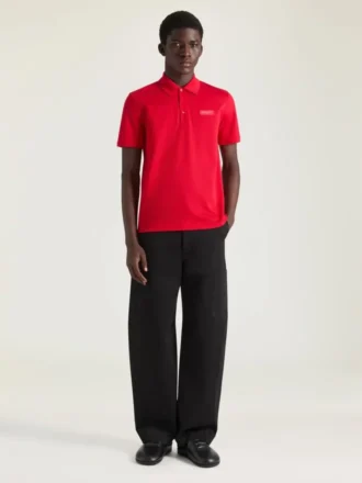 Polo en coton avec gros-grain Givenchy Paris
