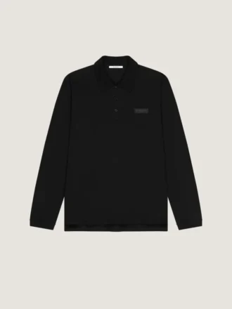 Polo en coton avec gros-grain Givenchy Paris