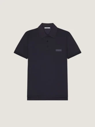 Polo en coton avec gros-grain Givenchy Paris