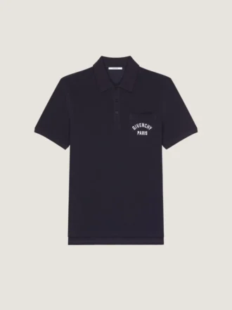 Polo en coton piqué avec broderie Givenchy Paris