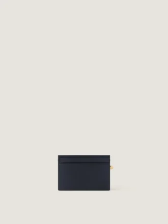 Porte-cartes à plis en cuir