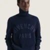 Pull à col roulé en coton avec broderie Givenchy Paris Pull à col roulé en coton avec broderie Givenchy Paris