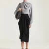 Pull drapé en laine Pull drapé en laine