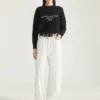 Pull en laine et cachemire avec signature Givenchy Pull en laine et cachemire avec signature Givenchy