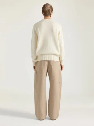 Pull en maille de coton avec broderie « Givenchy Paris » Pull en maille de coton avec broderie « Givenchy Paris »