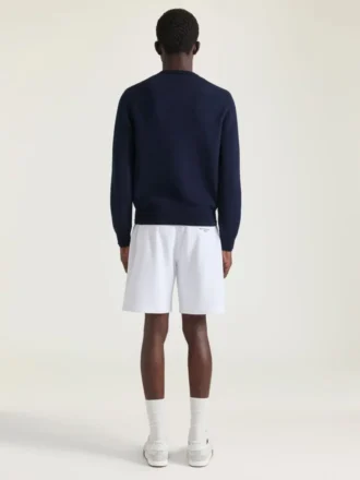 Pull en maille de coton avec broderie « Givenchy Paris »