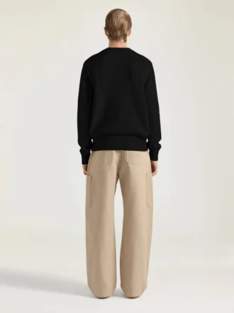 Pull en maille de coton avec broderie « Givenchy Paris » Pull en maille de coton avec broderie « Givenchy Paris »
