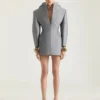 Robe ajustée en laine à effet « envers-endroit » Robe ajustée en laine à effet « envers-endroit »