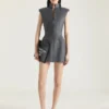 Robe ajustée sans manches en laine Robe ajustée sans manches en laine