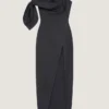 Robe bustier longue en laine avec nœud Robe bustier longue en laine avec nœud