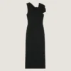 Robe crayon drapée en crêpe cady Robe crayon drapée en crêpe cady