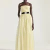 Robe de soirée bustier en organza Robe de soirée bustier en organza