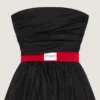 Robe de soirée bustier en organza Robe de soirée bustier en organza