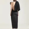 Robe de soirée en satin avec nœud Robe de soirée en satin avec nœud