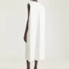 Robe en crêpe cady avec cape Robe en crêpe cady avec cape