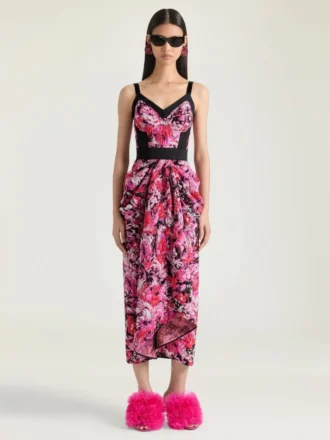 Robe en jacquard floral Robe en jacquard floral