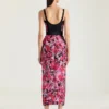 Robe en jacquard floral