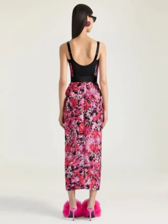 Robe en jacquard floral Robe en jacquard floral