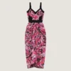 Robe en jacquard floral