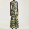 Robe fendue à imprimé floral Robe fendue à imprimé floral