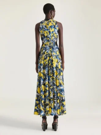Robe fendue à imprimé floral Robe fendue à imprimé floral