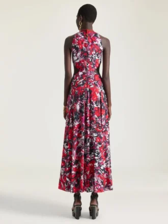 Robe fendue à imprimé floral Robe fendue à imprimé floral