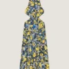 Robe fendue à imprimé floral Robe fendue à imprimé floral