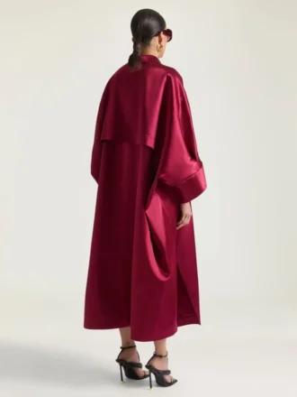 Robe longue Cocoon en satin