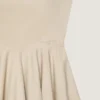 Robe longue à découpes en popeline Robe longue à découpes en popeline