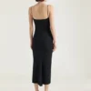 Robe midi à découpes en crêpe cady Robe midi à découpes en crêpe cady