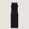 Robe midi à découpes en crêpe cady Robe midi à découpes en crêpe cady
