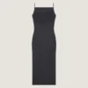 Robe midi à découpes en laine Robe midi à découpes en laine