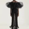 Robe à volants en maille Robe à volants en maille