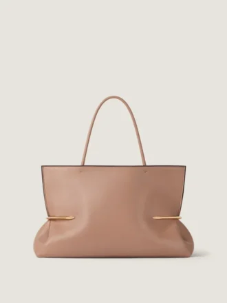Sac cabas horizontal Pinch Squeezed en cuir nappa